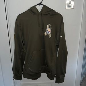 NFL Nike Support our troops hoodie, Olive Green, M